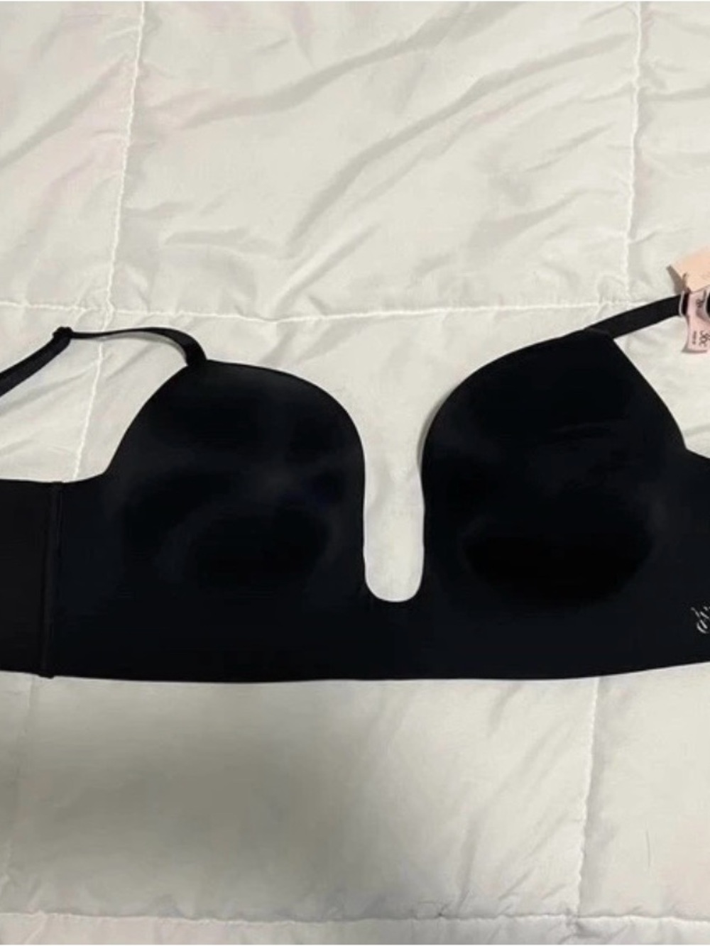 Victoria's Secret Black U-Plunge Strapless Bra